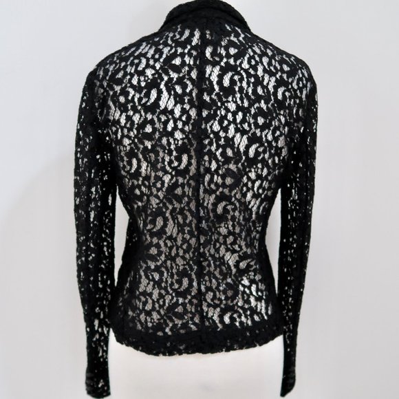 THE KOOPLES black lace jacket blazer